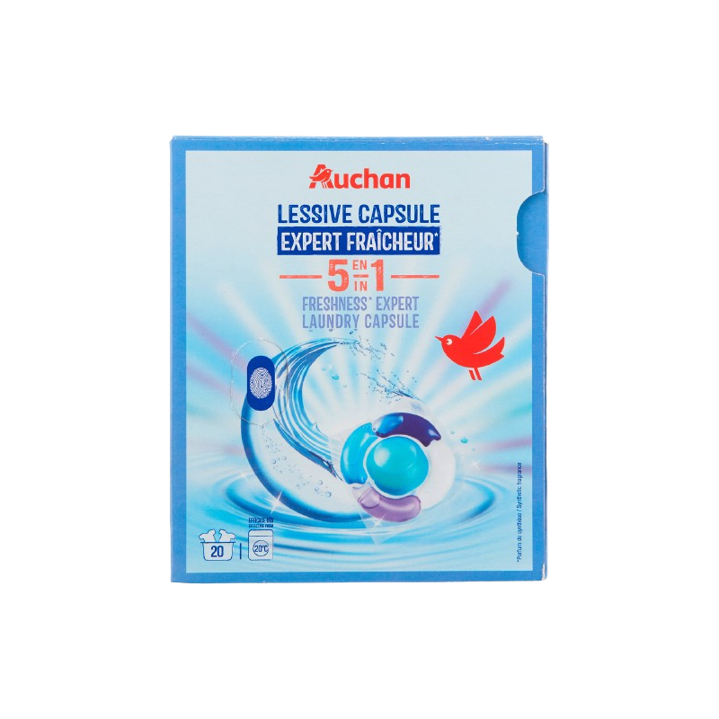 Pods de lessive expert fraîcheur 5en1 x20