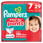 Couches culottes baby-dry taille 7 15kg+ x29