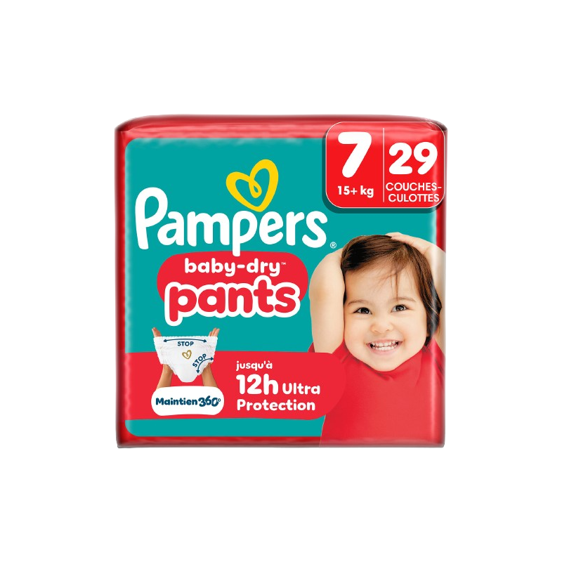 Couches culottes baby-dry taille 7 15kg+ x29