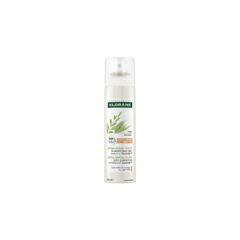 Shampooing sec extra doux à l'avoine & céramide cheveux bruns 150ml