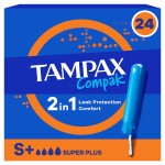 Tampons compak avec applicateur super plus x24