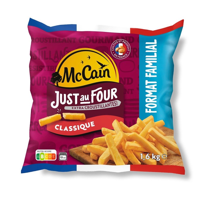 Frites classiques just au four 1.6kg