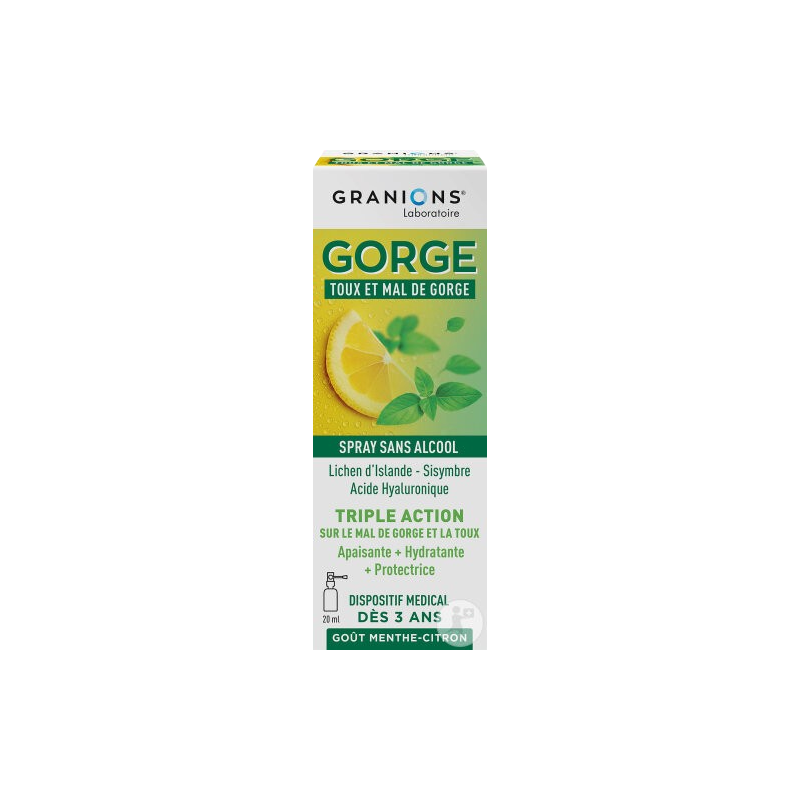 Spray toux et mal de gorge 20ml