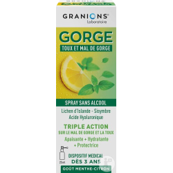 Spray toux et mal de gorge 20ml