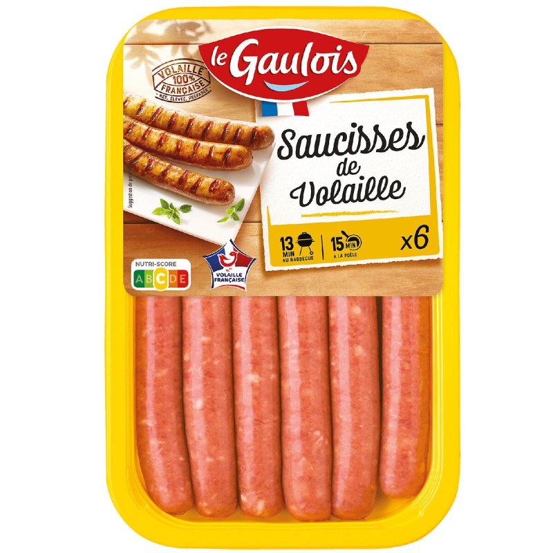 Saucisses de volaille x6 300g
