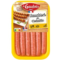 Saucisses de volaille x6 300g