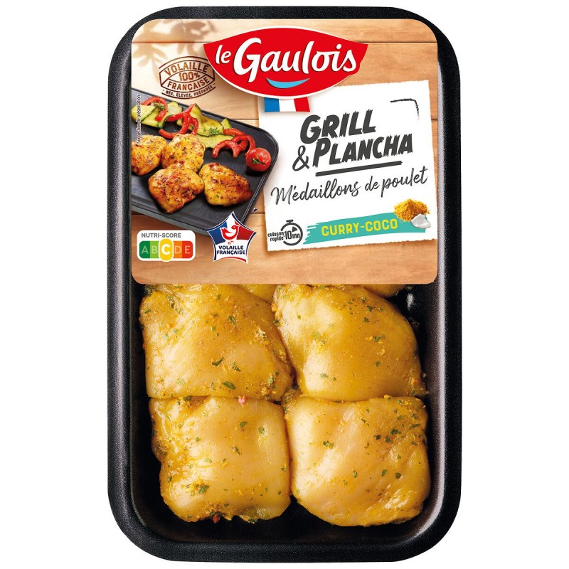 Médaillons de poulet curry coco 300g