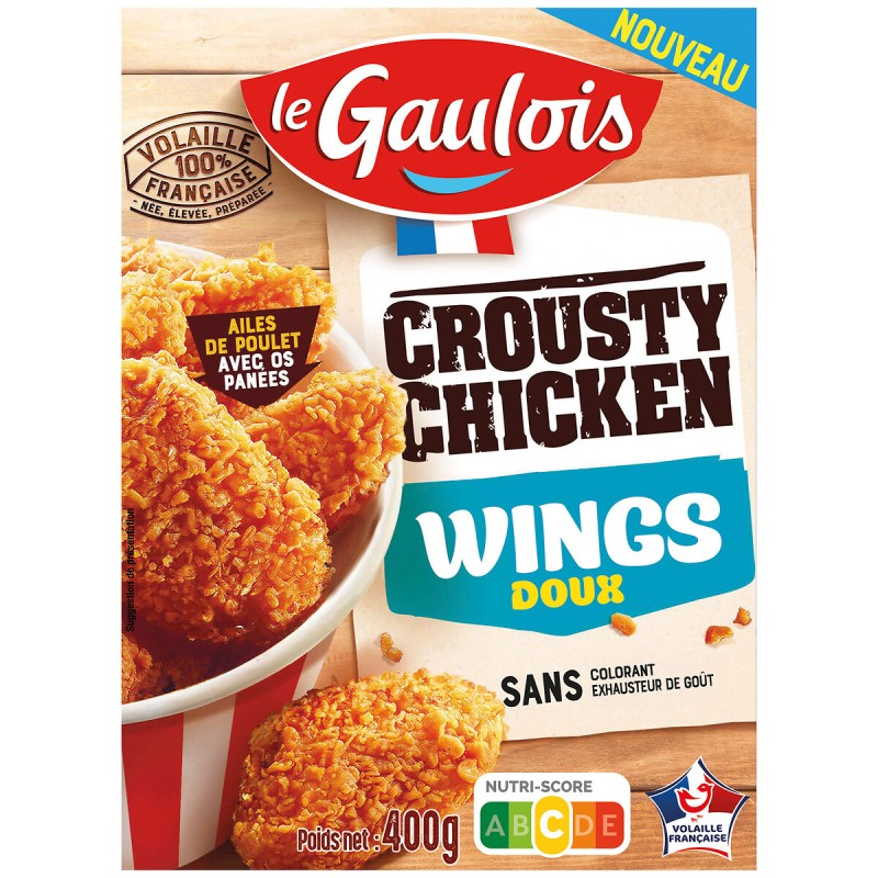 Crousty chicken wings doux 400g