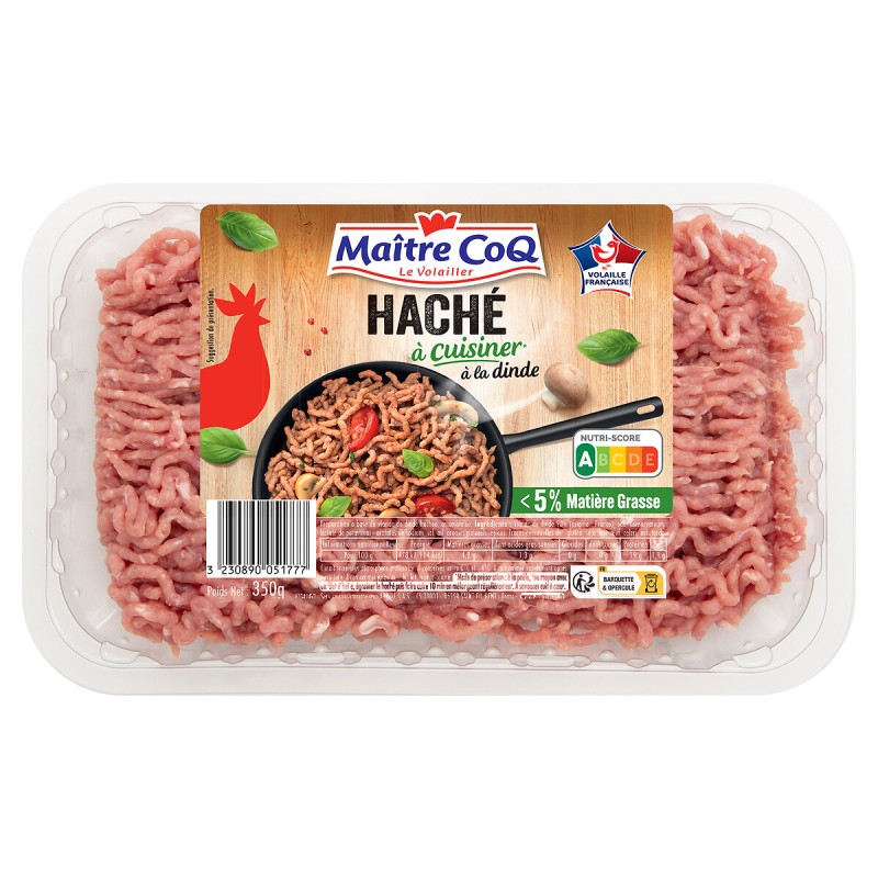 Haché de dinde à cuisiner 350g