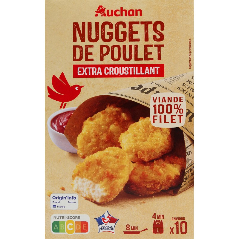 Nuggets de poulet extra croustillant 200g