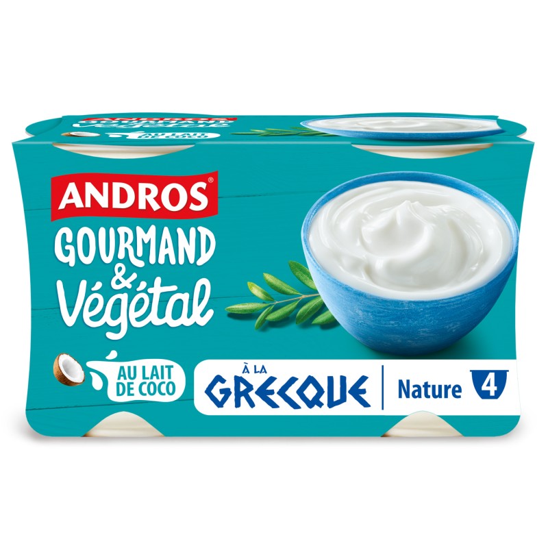 Gourmand et Végétal Yaourt à la Grecque Nature 4x125g