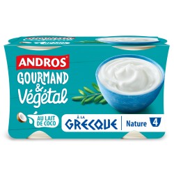 Gourmand et Végétal Yaourt à la Grecque Nature 4x125g