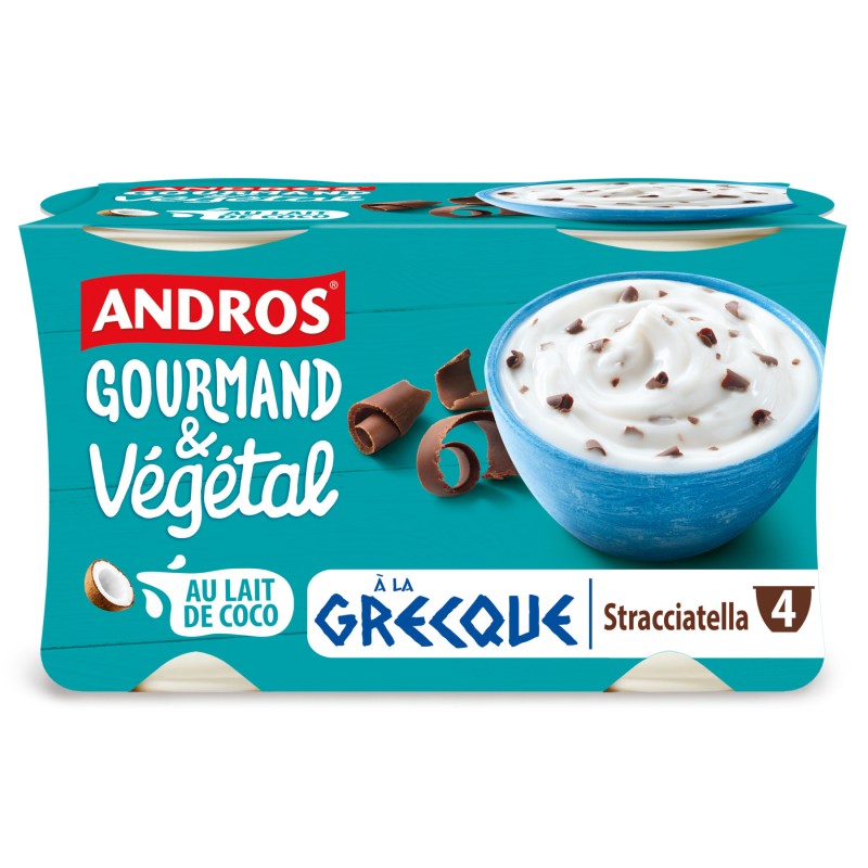 Gourmand et Végétal Stracciatella à la Grecque 4x115g