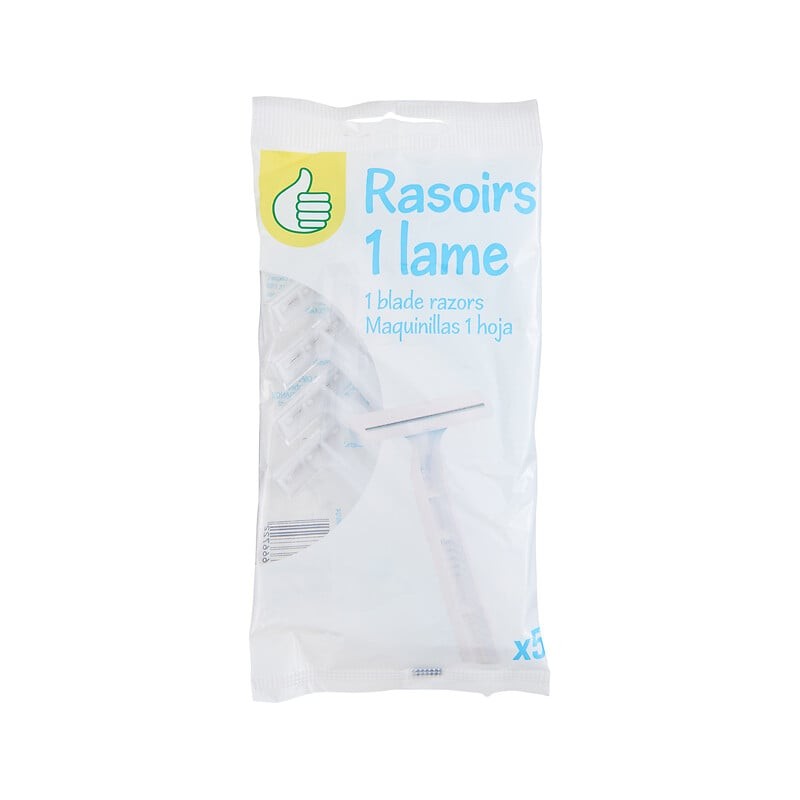 Rasoirs jetables 1 lame x5