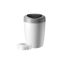 Poubelle à couches Grise et Blanche