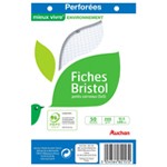 Fiches Bristol 205g/m² 12.5x20cm Petits Carreaux x50