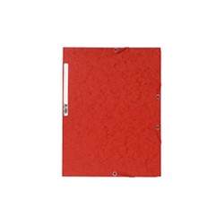 Chemise Elastique 3 Rabats Rouge 24x32cm