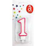 Bougie d'Anniversaire Numéro 1