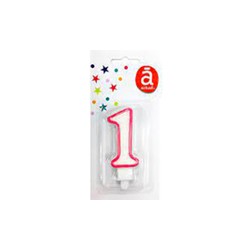 Bougie d'Anniversaire Numéro 1