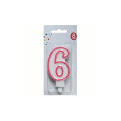 Bougie d'Anniversaire Numéro 6