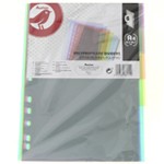 Intercalaires A4 21x29.7cm 6 Positions Translucide