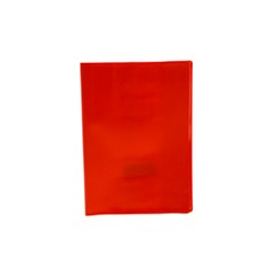 Couvre-Cahier avec Fenêtre et Etiquette A4 Rouge