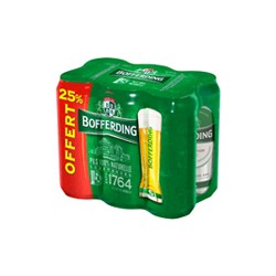 Bière 4.8% 6x50cl 25% gratis