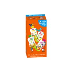 Bio Gourde Mix-Pack dès 1 an 4x100g