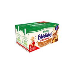 Céréales lactées chocolat biscuit dès 12mois 4x250ml