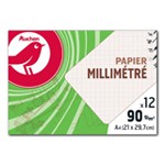 Papier Millimétré A4 x12