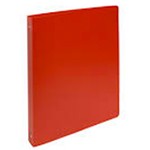 Classeur A4 Opaque 2 Anneaux Dos 25mm Rouge