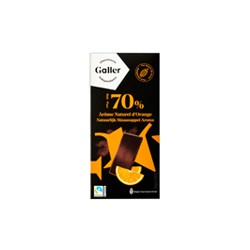Tablette Chocolat Noir à l'Orange 80g
