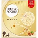 Bâtonnets glacé chocolat blanc et noisette x4 200g