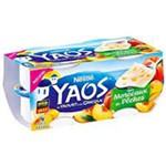 Yaos yaourt à la grecque avec morceaux de pêches 4x125g