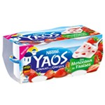 Yaos yaourt à la grecque avec morceaux de fraises 4x125g