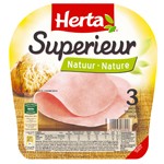 Jambon supérieur tendre et savoureux 3 tranches 100g