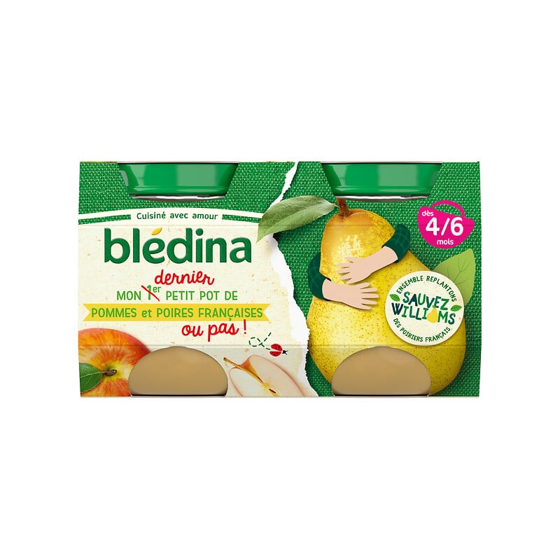 Petits Pots Pomme Poire dès 4 mois 4x130g