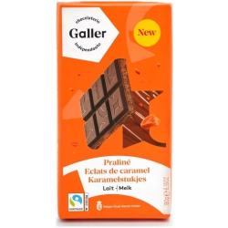 Tablette de Chocolat au Lait Praliné aux Eclats de Caramel 180g