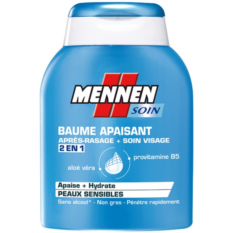 Baume apaisant 2en1 après-rasage et soin visage peaux sensibles100ml