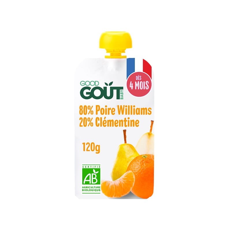 Bio Gourde Poire Williams Clémentine dès 4 mois 120g
