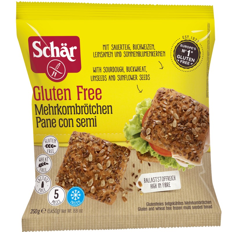 Petit pain aux graines sans gluten x5 250g