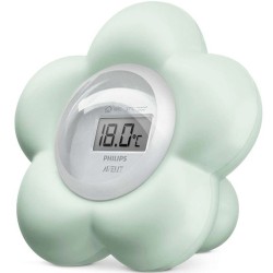 Thermomètre Numérique Chambre/Bain Fleur Vert