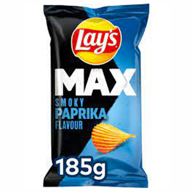 Chips ondulées max paprika 185g