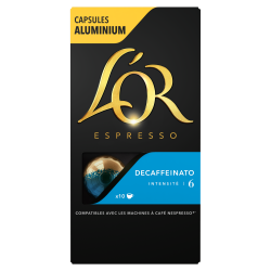 Espresso café decaffeinato intensité 6 capsule x10