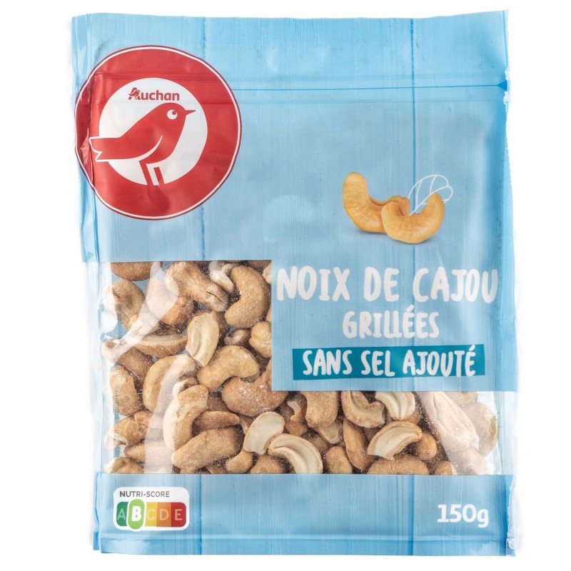 Noix de cajou grillées sans sel ajouté 150g