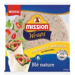 Wraps Blé Nature x6 370g