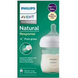 Natural Response Biberon en Verre dès la Naissance 120ml