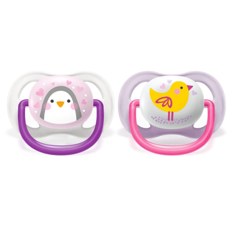 Sucette Ultra Air Animals 0-6 Mois x2