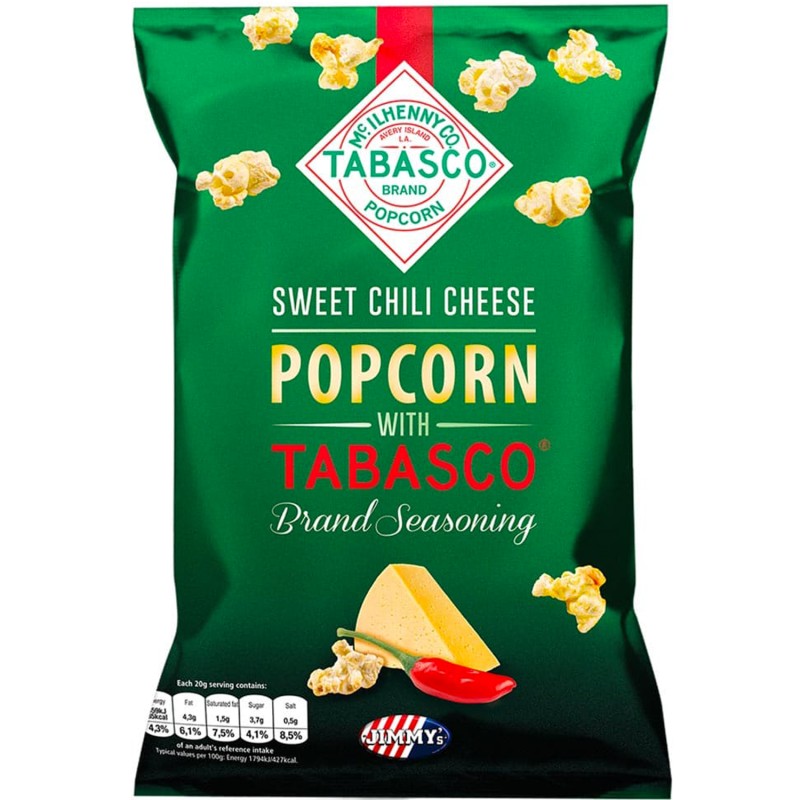 Popcorn Sweet Chili Fromage Tabasco 125g