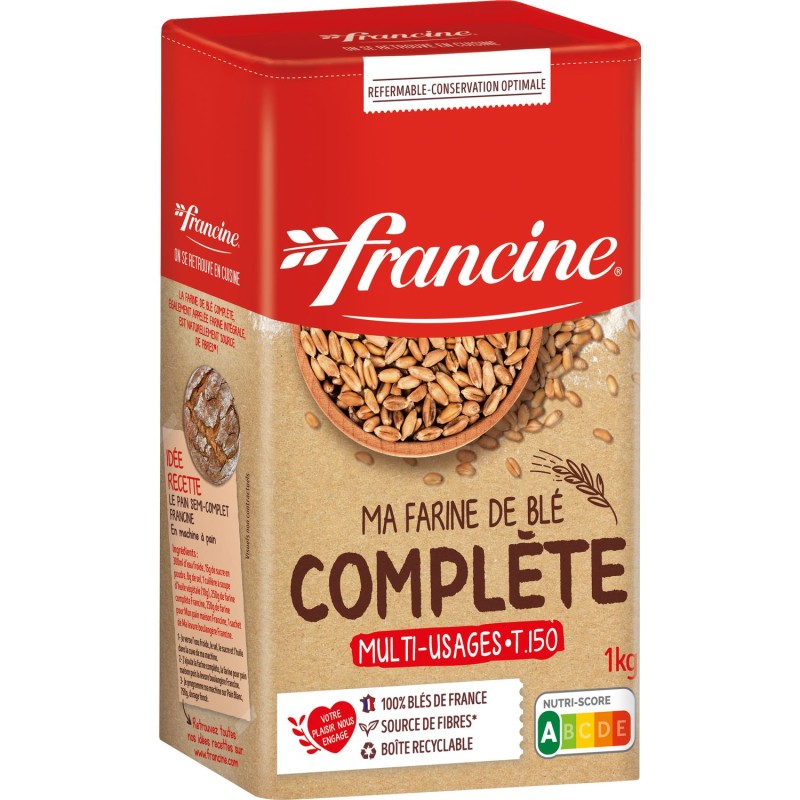 Farine de blé complète multi usages type 150 1kg
